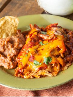 easy chicken enchilada casserole