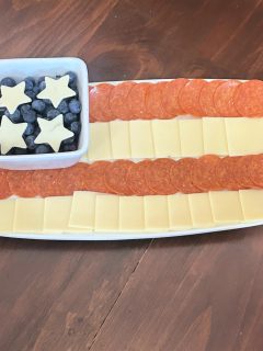 American flag appetizer