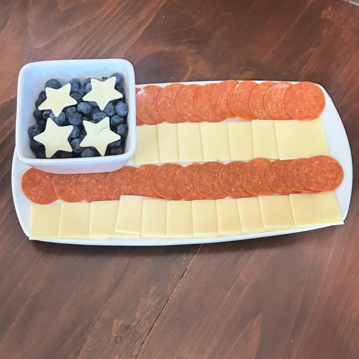 American flag appetizer