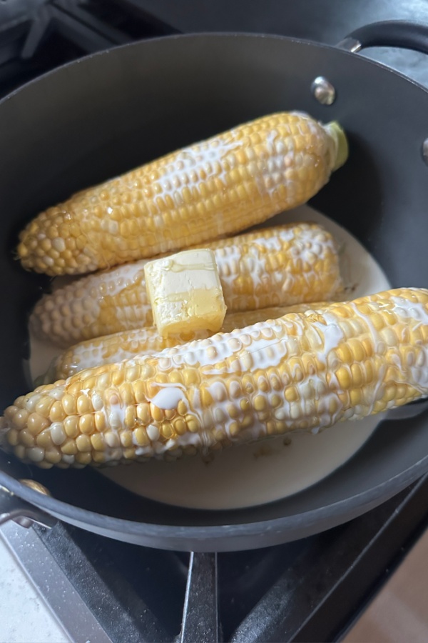 butter on corn