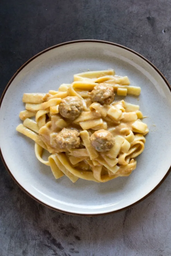meatball stroganoff dinner