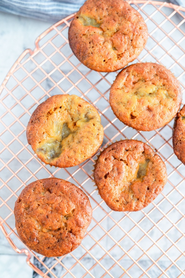muffins cooling on rack