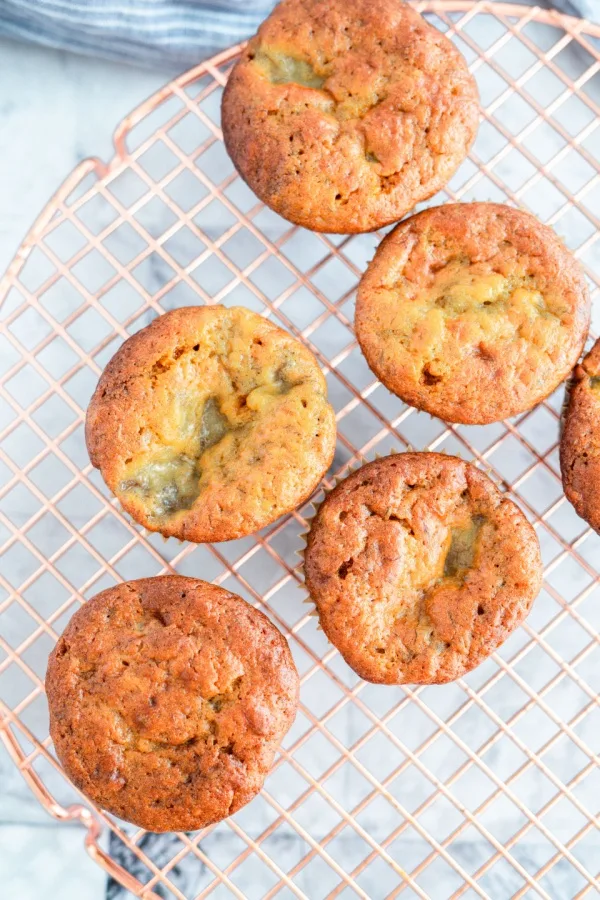 muffins cooling on rack