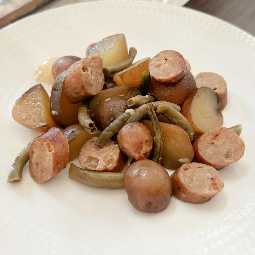 crock pot sausage green bean and potatoes