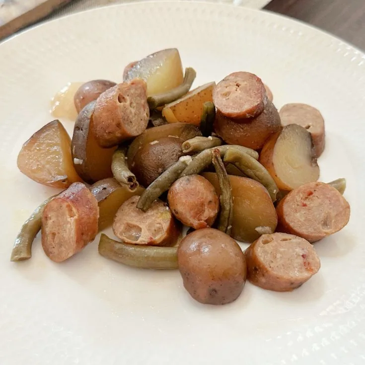 crock pot sausage green bean and potatoes