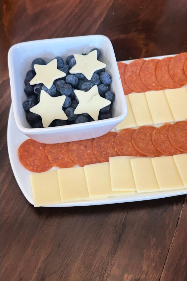 American flag appetizer