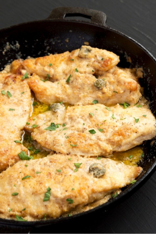 chicken piccata in sauce