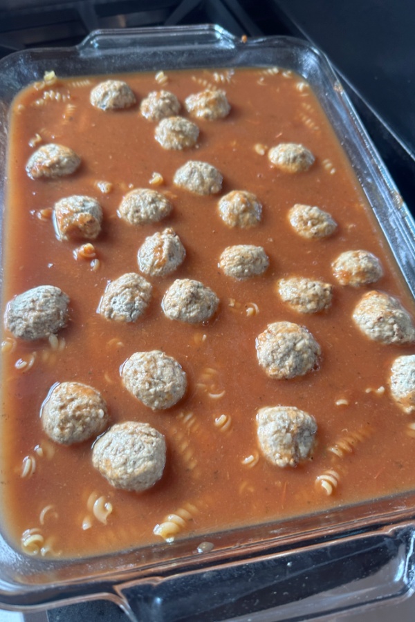 meatballs in pasta sauce