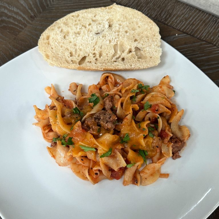 beef noodle casserole