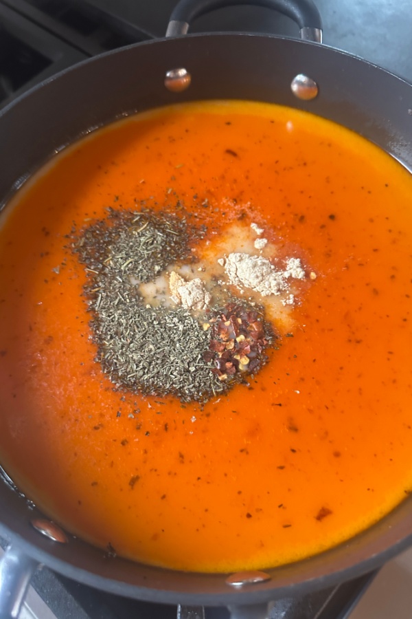 spices in soup