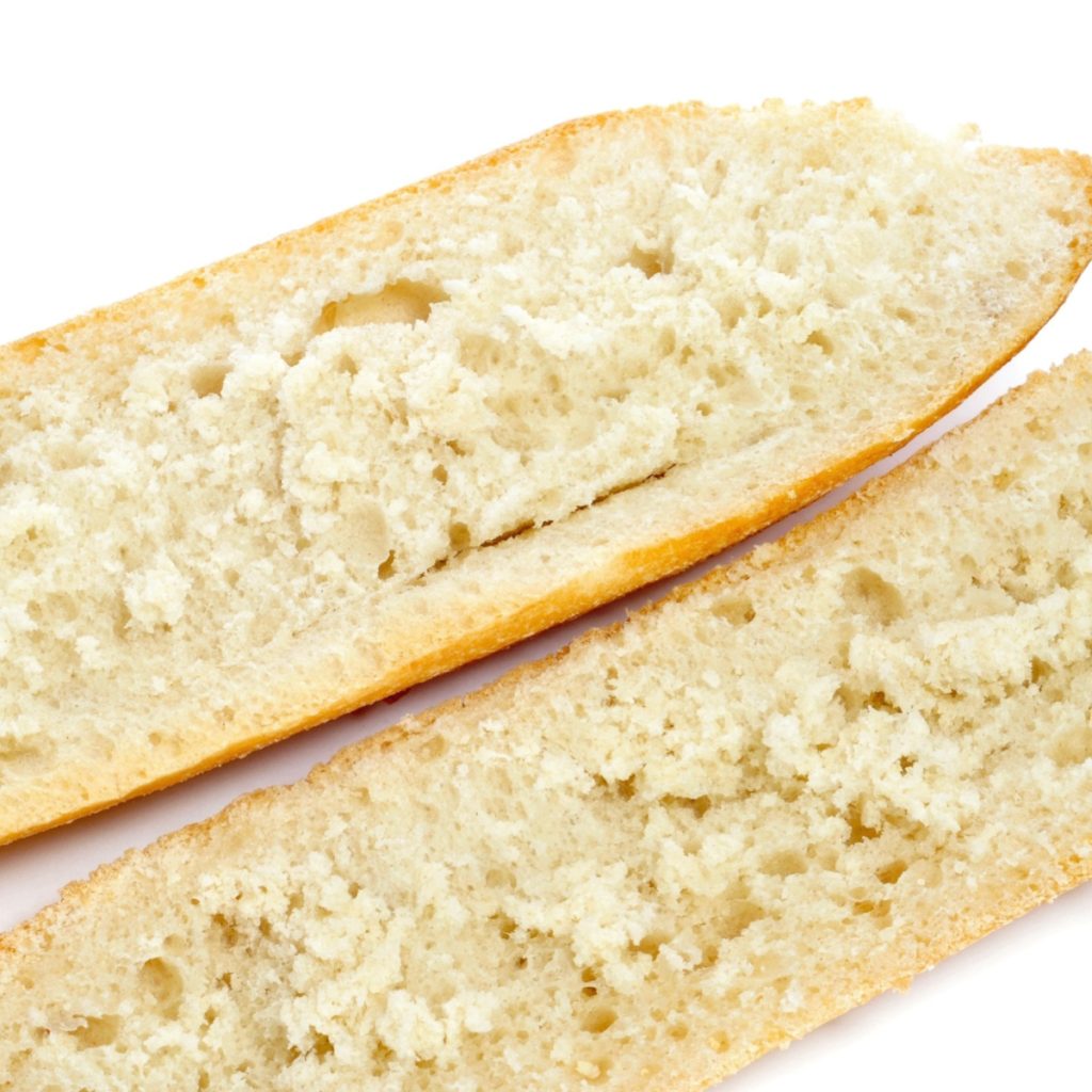 cut bread horizontally