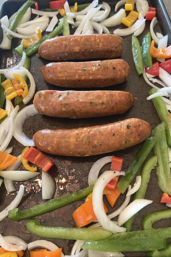 sausage peppers onions