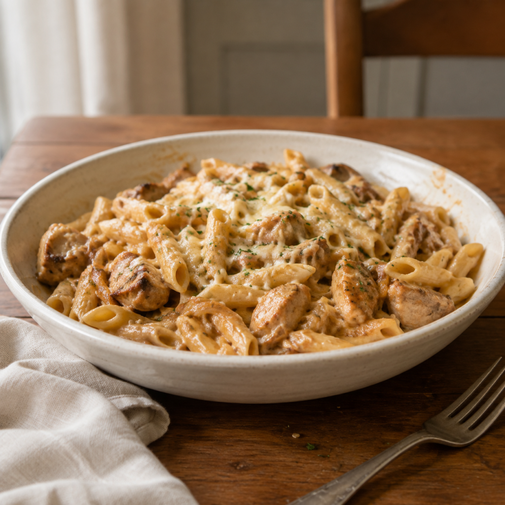 French onion chicken pasta