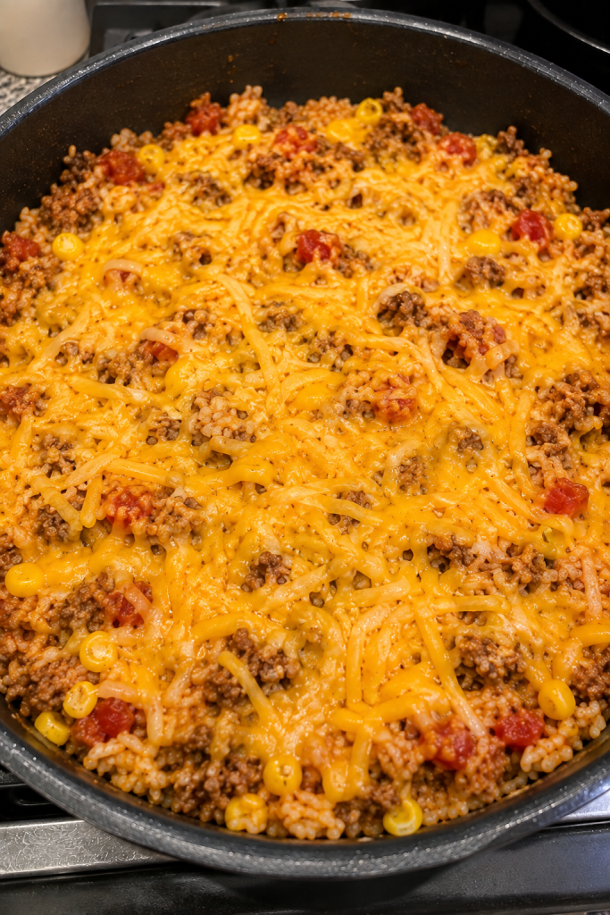 cheese in skillet