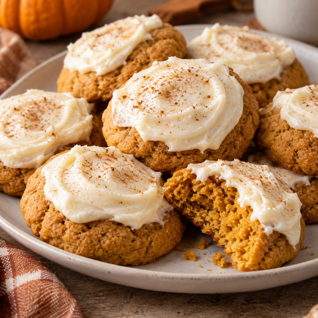 easy pumpkin cookies with cake mix
