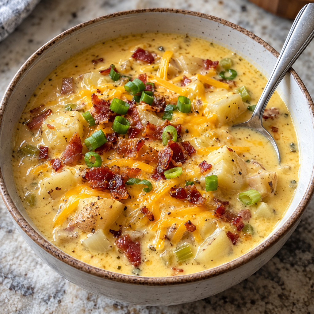 cheesy potato soup with bacon