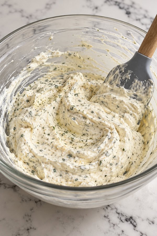 dip ingredients in bowl