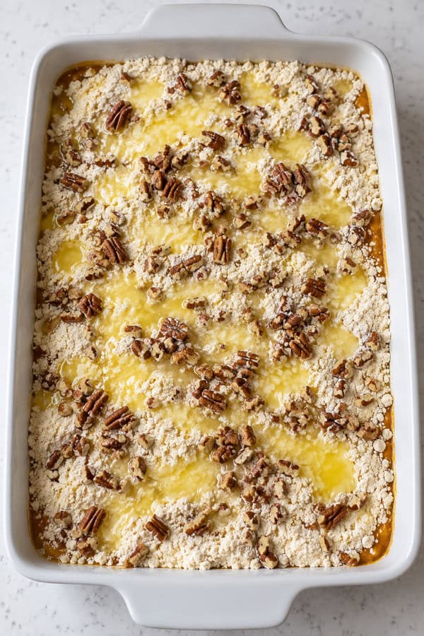 cake and nut topping